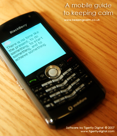 a mobile guide to keeping calm, for all java enabled handsets